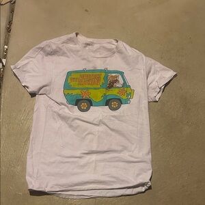 Mystery Machine White  Graphic Tee size medium